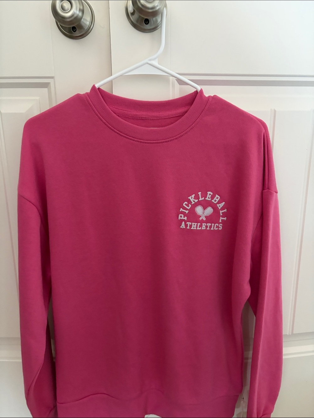 NWT Pickleball Athletics Crewneck Sweatshirt - Fuchsia Pink
